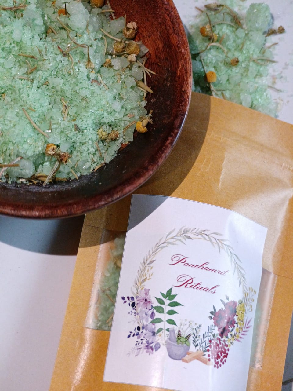 Rosemary and Chamomile Essential Bathing Salt